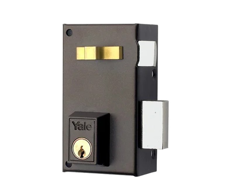 Cerradura invisible con alarma CI10D dorado