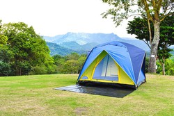 Malla suelo camping, verde, 3 x 4 m