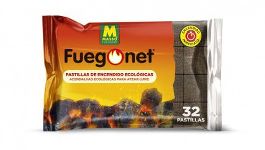 Pastilla Encendido Ecologica 32 pastillas Fuegonet