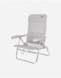 Silla de playa baja respaldo reclinable AL/221 beige Crespo