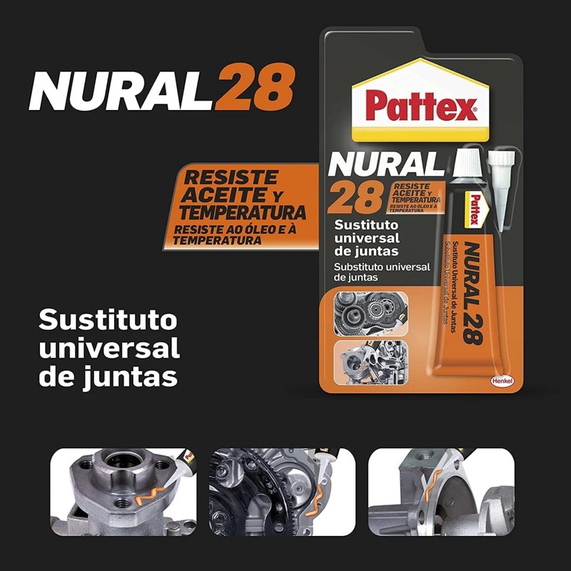 Pattex Nural 28 sustituto universal de juntas para automoción e