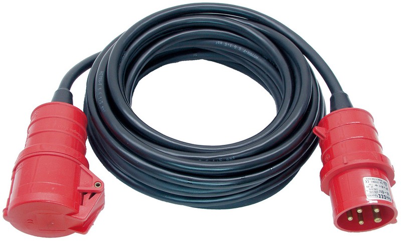 exterior Cable alargador de 2.0 h07rn-f 3x2,5/10m cable de goma ip54 Taurus 2 rojo 