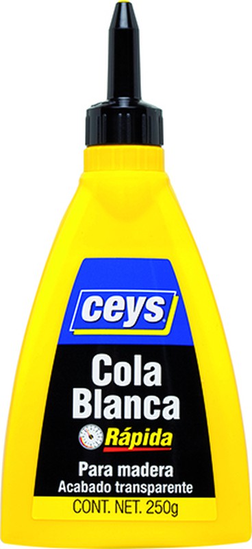 Cola blanca rápida para madera Ceys biberón 250grs