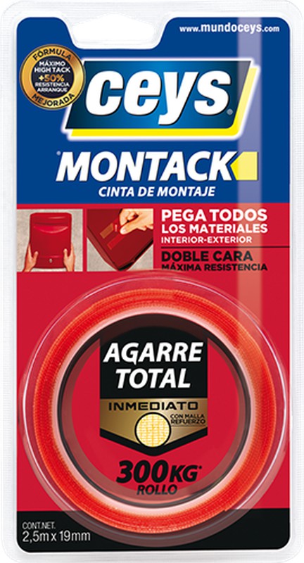 Ceys Montack Agarre Total Inmediato Cinta XL 7,5mts x 19mm — Ferretería Luma