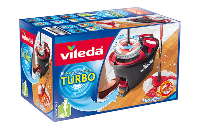 Cubo Vileda C/Pedal + Mopa M/fib EW&C oferta en Supermercados Yaguar