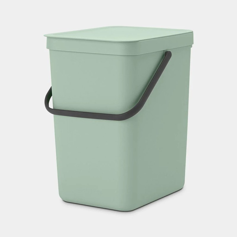 Cubo de basura reciclaje 50L (30L + 10L) Bosque Verde 35,5 x 41,5 x 45 cm