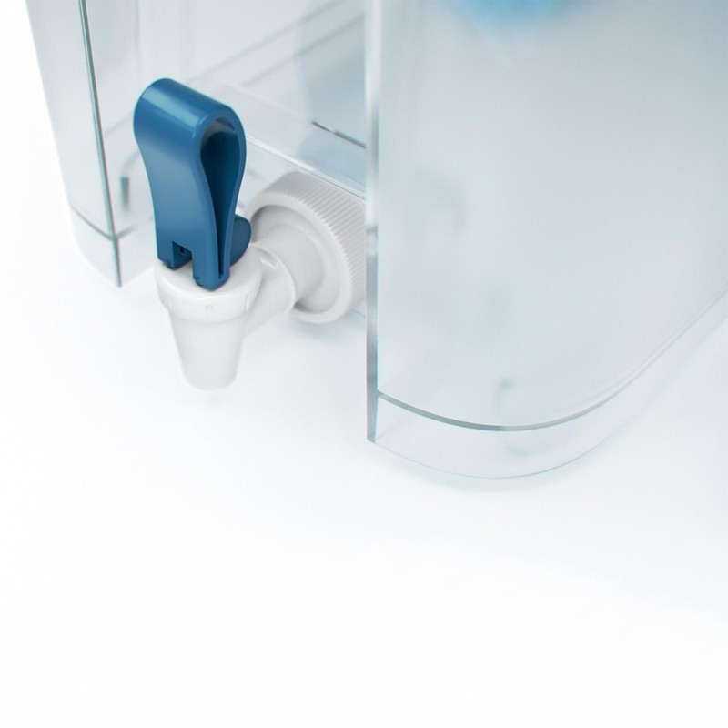 Dispensador de filtro de agua Brita XL para grifo y agua potable con 1  filtro estándar, dura 2 meses, capacidad para 27 tazas, sin BPA, gris