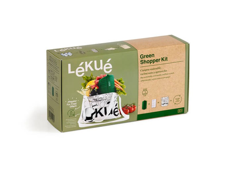 Estuche Vapor 1-2 Con Rejilla Green Kit + Bolsa Lekue — Ferretería Luma