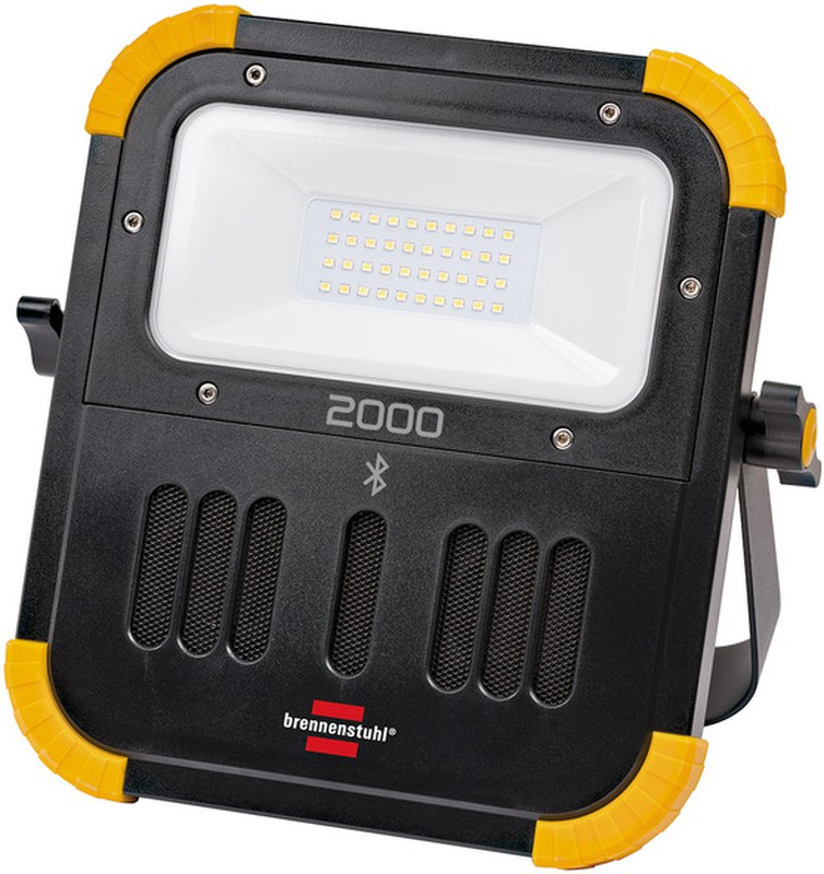 Foco LED portátil BLUMO con batería recargable y altavoces Bluetooth  Brennensthul — Ferretería Luma
