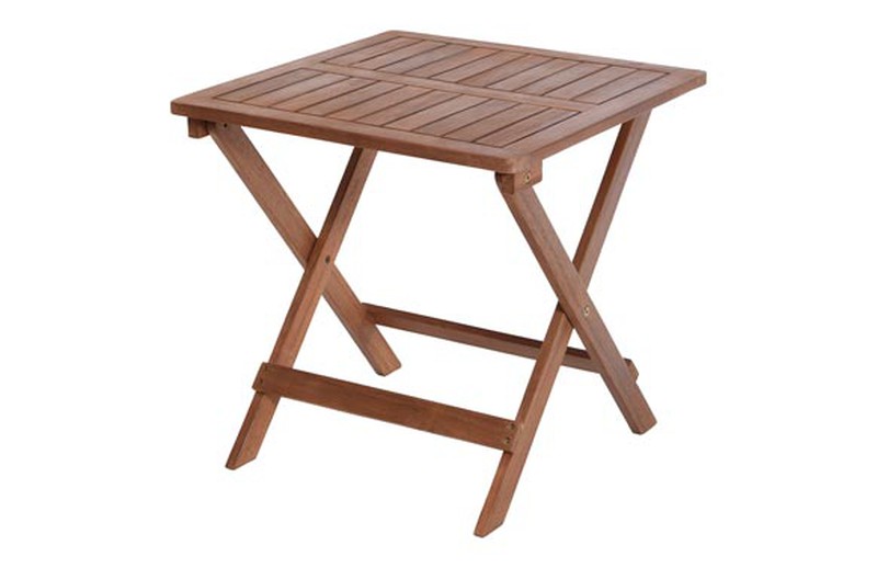 Mesa pequeña de patio (juego de 1) mesa pequeña de madera de acacia, mesa  auxiliar, mesa auxiliar de café, mesa auxiliar plegable redonda pequeña