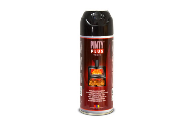 Pintura Spray Anticalórica RAL9005 negra 270ml Pintyplus Tech