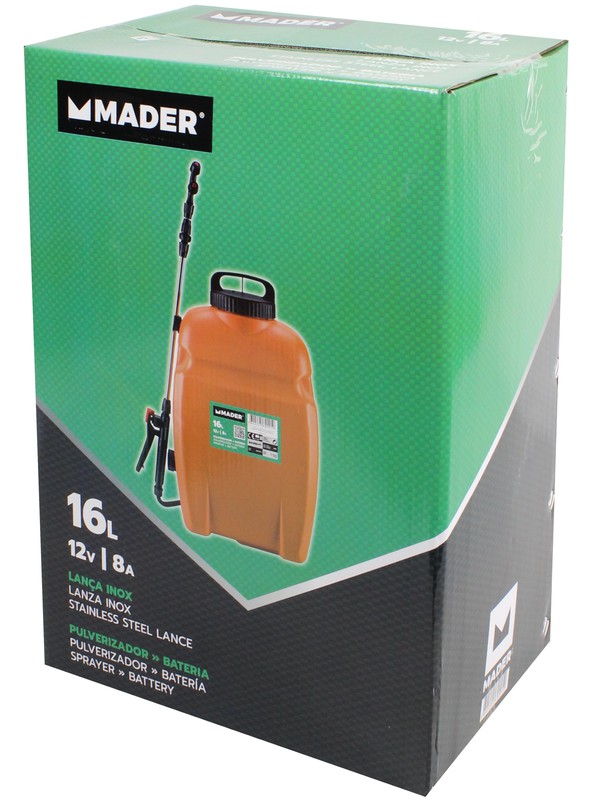 Sulfatadora electrica MADER/SOBER mochila 16 L